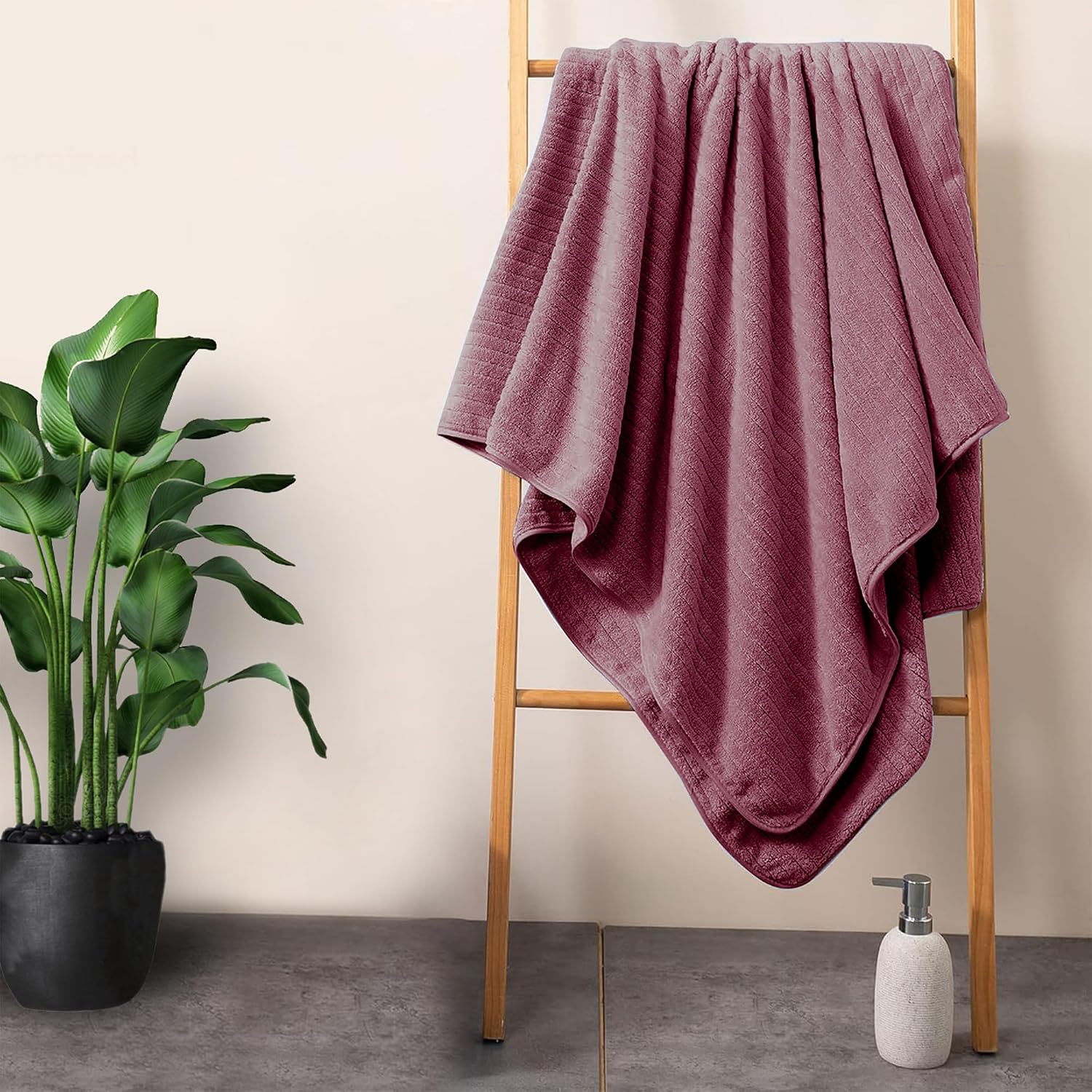 Story@Home Bath Towels Large Size 670 Gsm | Microfiber Bath Towel For Men, Women & Kids -Set Of 2 (Pink)