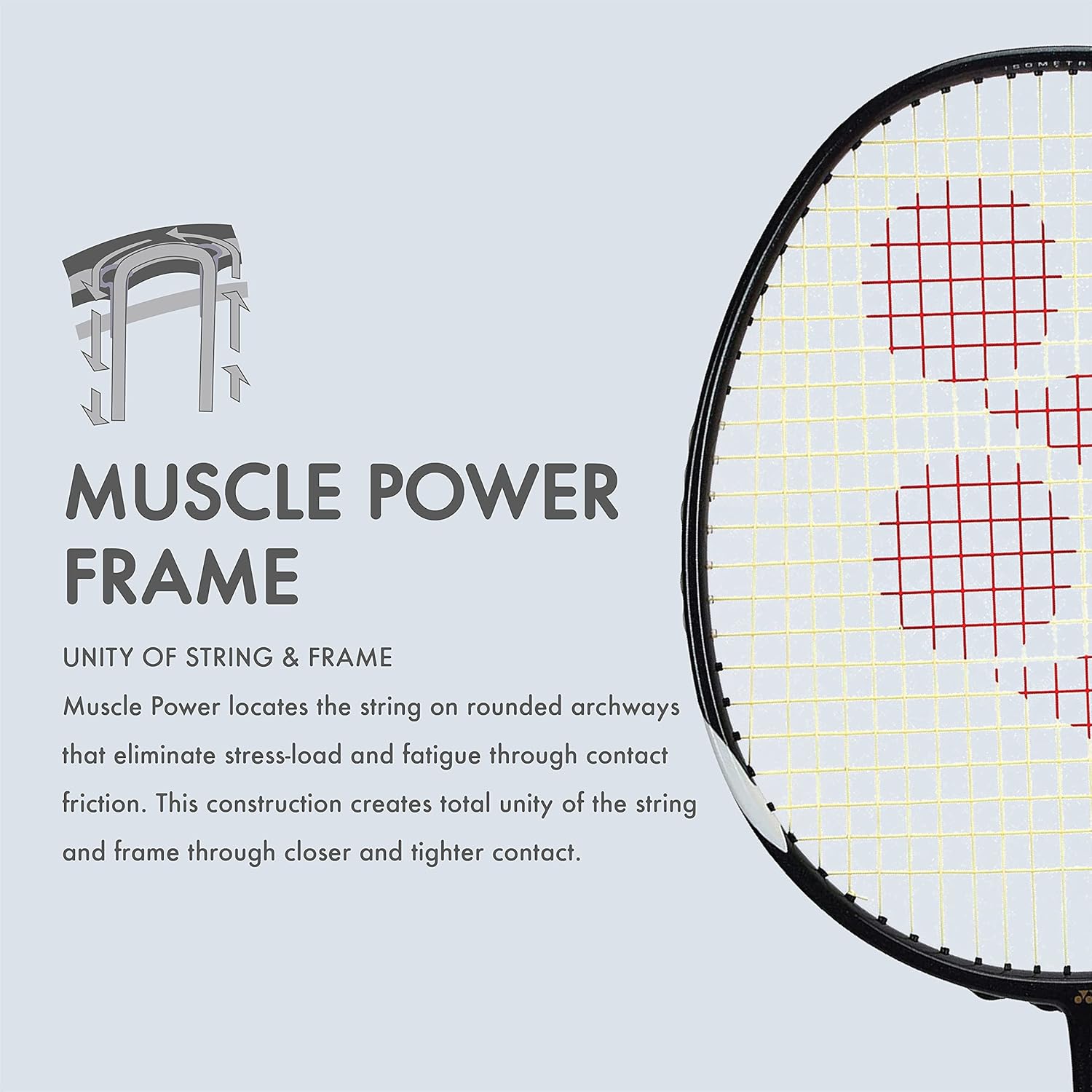 Yonex MUSCLE POWER 29 Carbon Graphite Strung Badminton Racket With Full Racket Cover, Colour - Black & White | For Intermediate Players, 85 Grams, Maximum String Tension - 30lbs