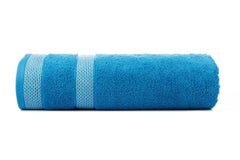 Casa Copenhagen Egyptian Cotton Solitaire Hand Towel 740 Gsm (Pink, Bluebird, Black, FeatherGrey,Orange & White)- Pack Of 6
