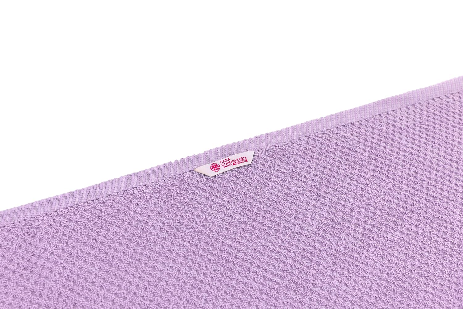 Casa Copenhagen Egyptian Cotton Popcorn 1 Pcs Large Bath Towel 500 Gsm (Purple Rose)