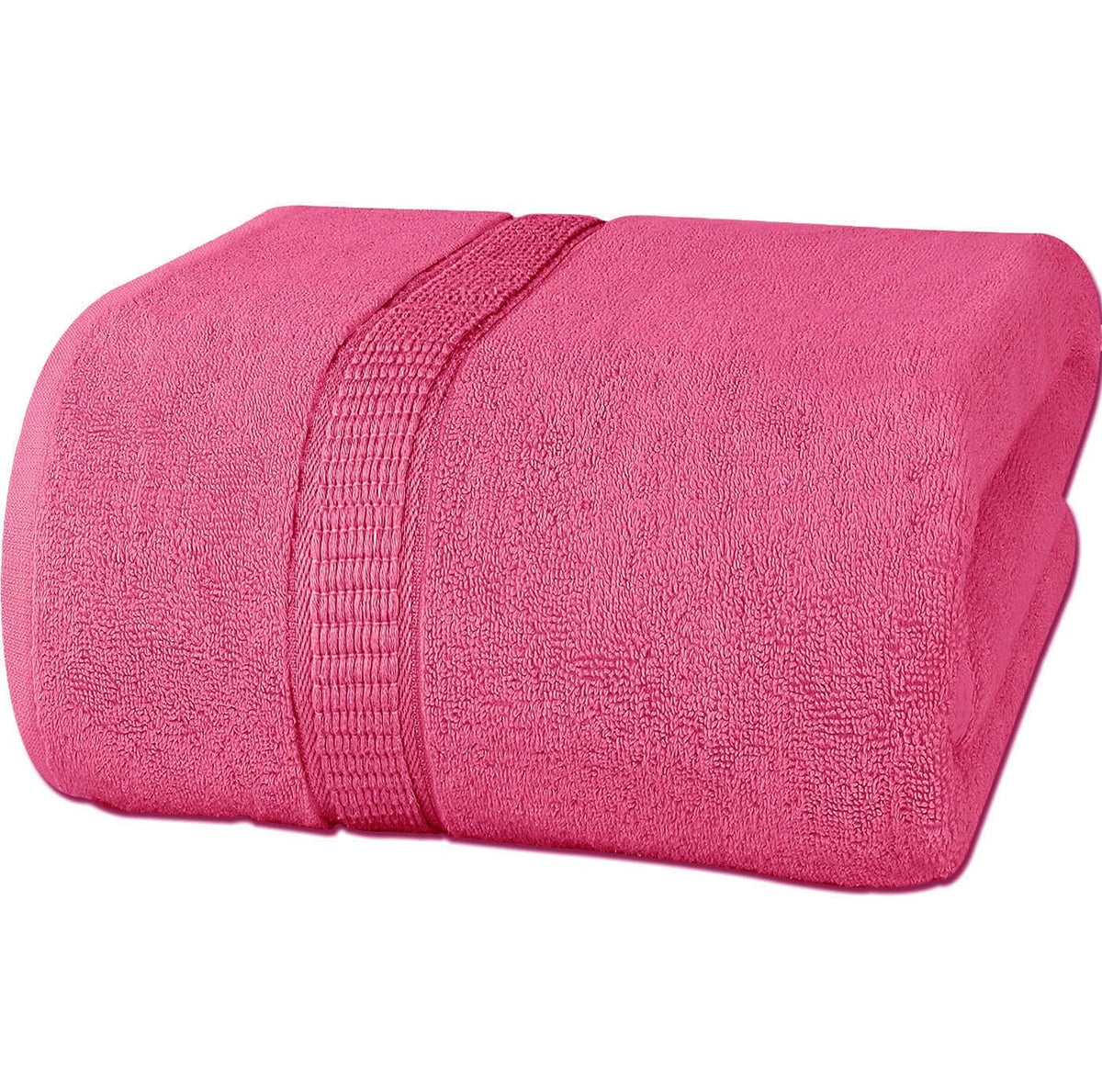 Rewop Microfiber Bath Towels 600 Gsm | Large Size-Super Soft Coral Fleece Bathing Towel With Hook Quick Dry Super Absorbent-Bath Towel For Men & Women (Pink)