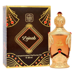 Naseem Zainab Concentrated Perfume Oil 20ml 0.6 Fl.oz. Long Lasting Arabian Fragrance Oil For Women | Alcohol Free