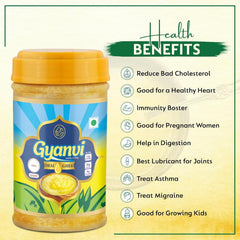 Natural Premium Desi Ghee By Gyanvi | Highly & Nutritious Pure Desi Ghee For Used For Cooking | (200ml) 6.7 Ounce | Plastic Bottle