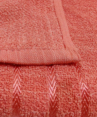 Hanorix 100% Cotton Large Size Bath Towel 900 Gsm | Soft Bath Towel For Men & Women Ultra Absorbent Cotton Towel Soft & Absorbent Towel (Red) - Pack Of 2