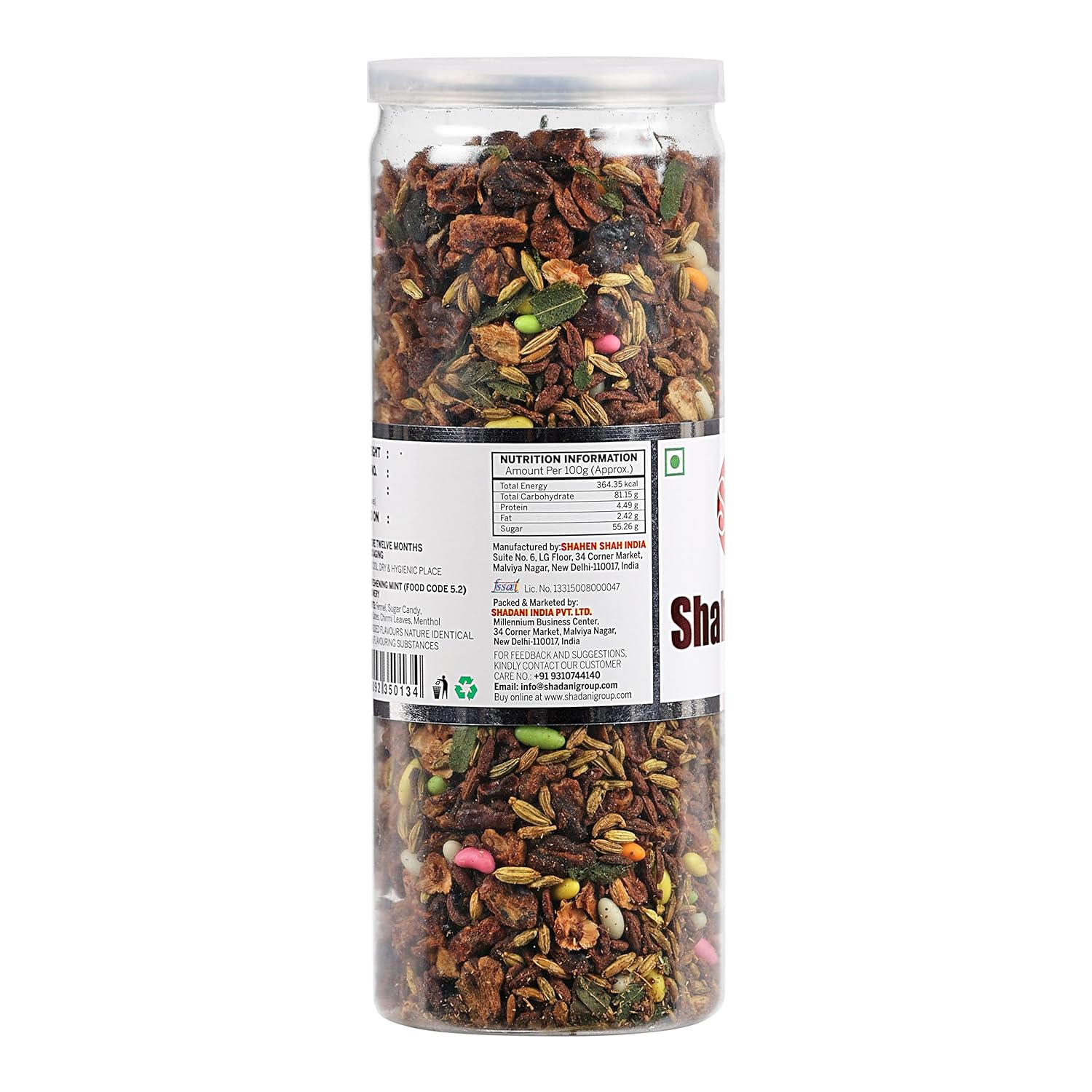 Shadani Shahi Mix Saunf (220gm Pack), Refreshing Mint Mix Fennel Mouth Fresheners | After Meal Digestive Mukhwas