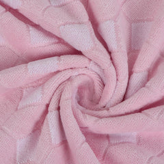 Brodloom Cotton 1 Bath Towel + 2 Hand Towels 950 Gsm | Ultra Soft, Quick Dry & Premium Gift Set Towel (Baby Pink)