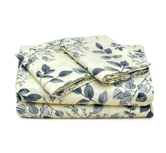 Elastic Fitted Bedsheet For Queen Size With 2 Pillow Cover - 72 X 78 Inches, Cream | Super Soft Brushed Durable Fabric