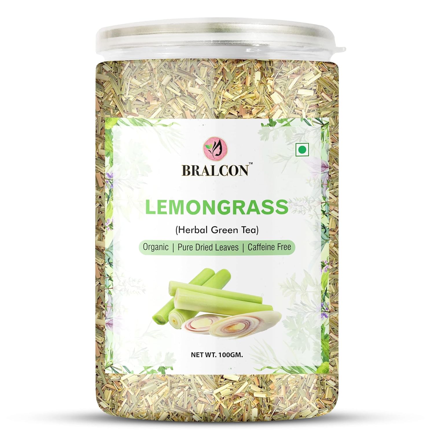 Bralcon Organic Herbal Tea Combo Pack Of 4 X 100gm, 3.5 Ounce Each - Hibiscus Flower+ Chamomile Flower+ Lemongrass+ Butterfly Pea Flower Tea | Rich In Antioxidants, Caffeine Free
