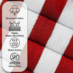The Veloure 100% Cotton Bath Towel 750 Gsm | Bath Towel For Hotel, Pool, Swimming & Beach | Extra Large Size (Maroon)