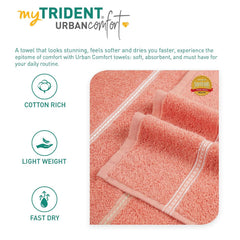 Mytrident Bath Towel Urban Comfort 450 Gsm | 100% Cotton Bath Towel (Brick Red)