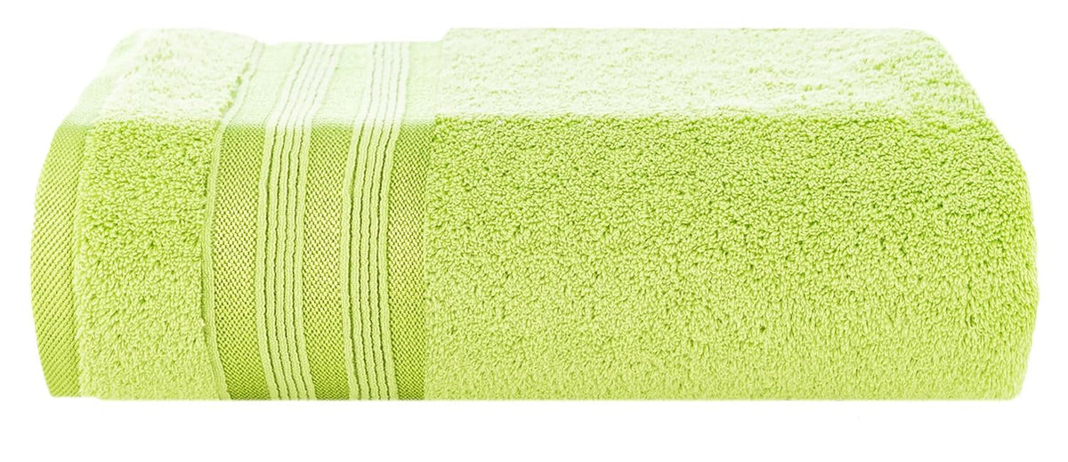 Casa Copenhagen Egyptian Cotton Zero Twist Large Bath Towel 500 Gsm (Lime Green)