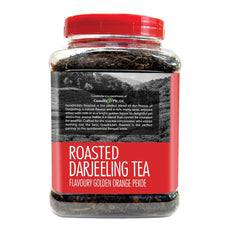 Goodricke Roasted Darjeeling Tea 250gm Jar, 8.8 Ounce - Flavoury Golden Orange Pekoe | Premium Black Loose Leaves Tea With Rich Taste & Flavor - 100% Pure & Original Long Leaf Chai | Low Caffeine