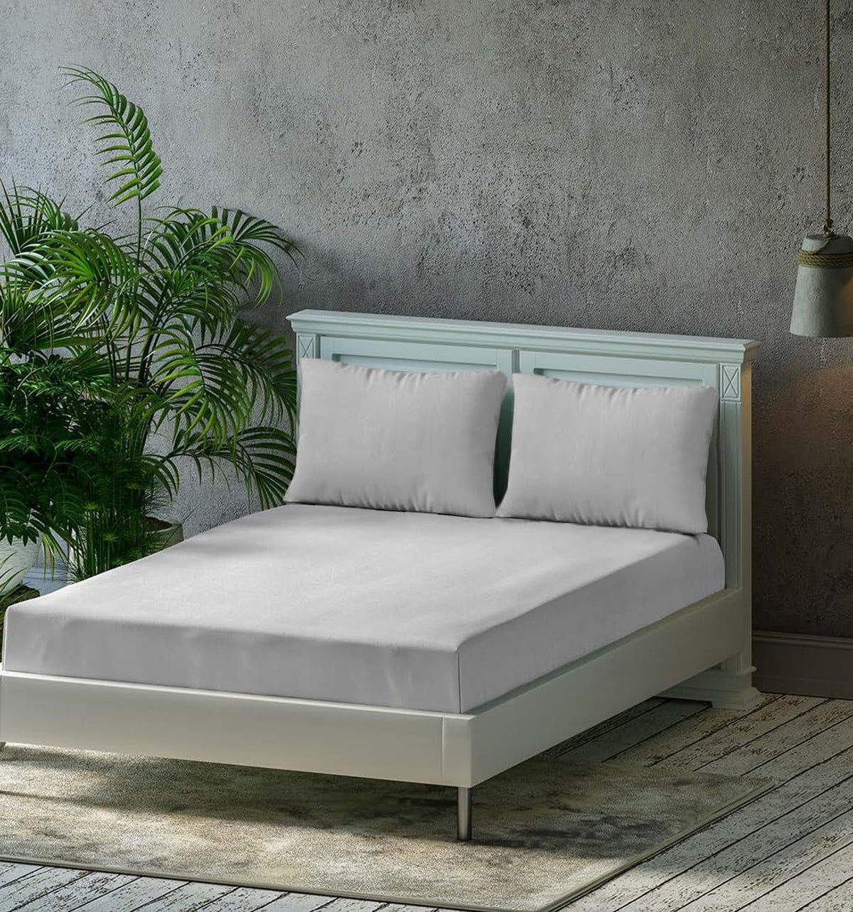 King Size Flat Double Bedsheet Set With 2 Matching Pillow Covers (108 X 108 Inches, Silver Grey) | Best For Festival Gifting, Housewarming, Anniversary Gifts Friends Family Gifting