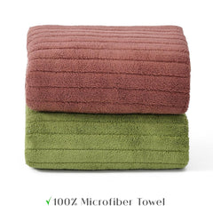 Urbanleaf Stripe Microfiber Hand Towels 170 Gsm | Gym & Workout Towels Pack Of 2 (Multicolor 4)