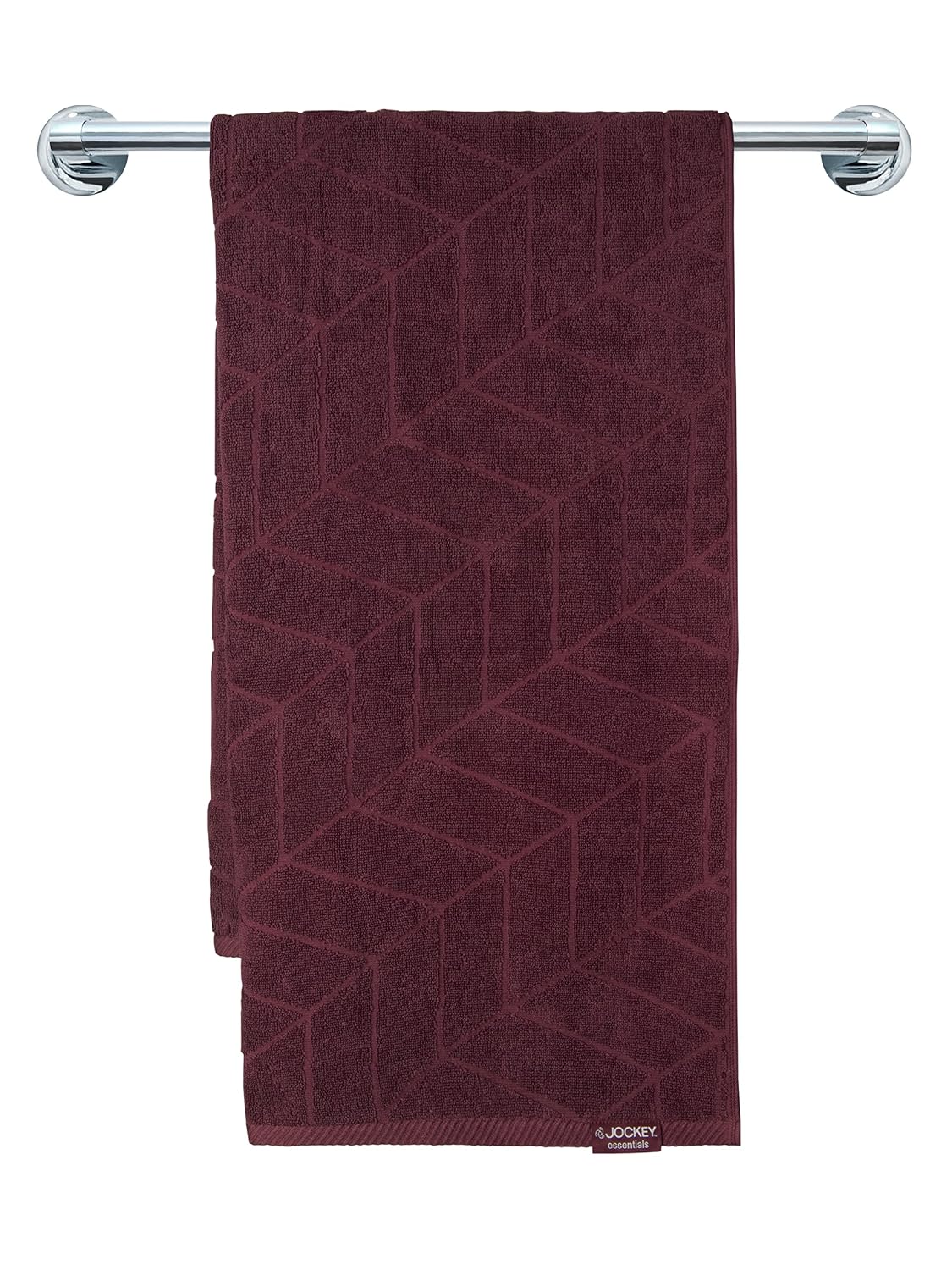 Jockey Cotton Bath Towel 550 Gsm T102 (Burgundy)