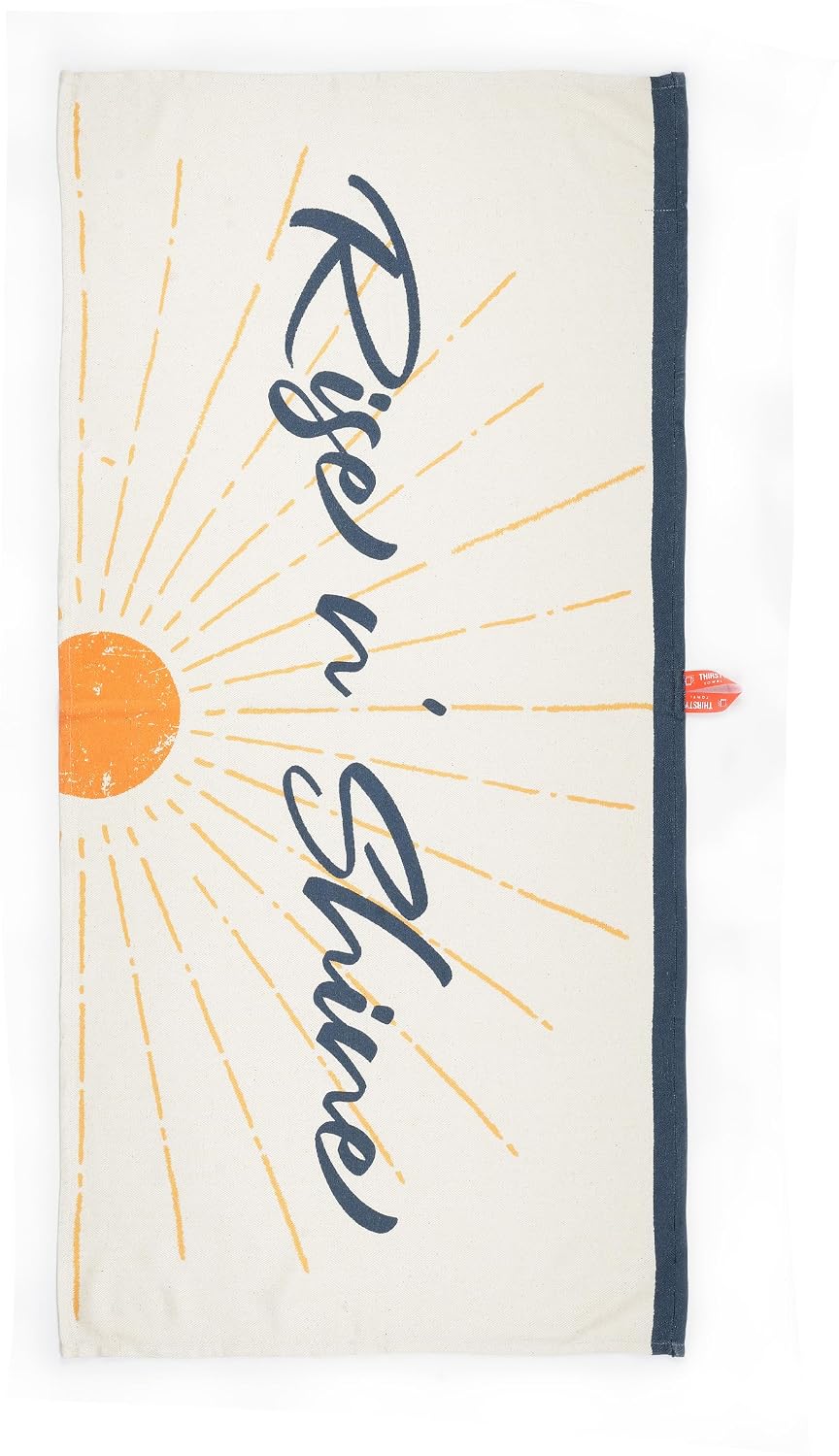 Thirsty Towel Bamboo Bath Towel 460 Gsm | Quick Dry Towels Large Size, Bath Towels For Men & Women (Rise N'Shine, Citrus Checkered)