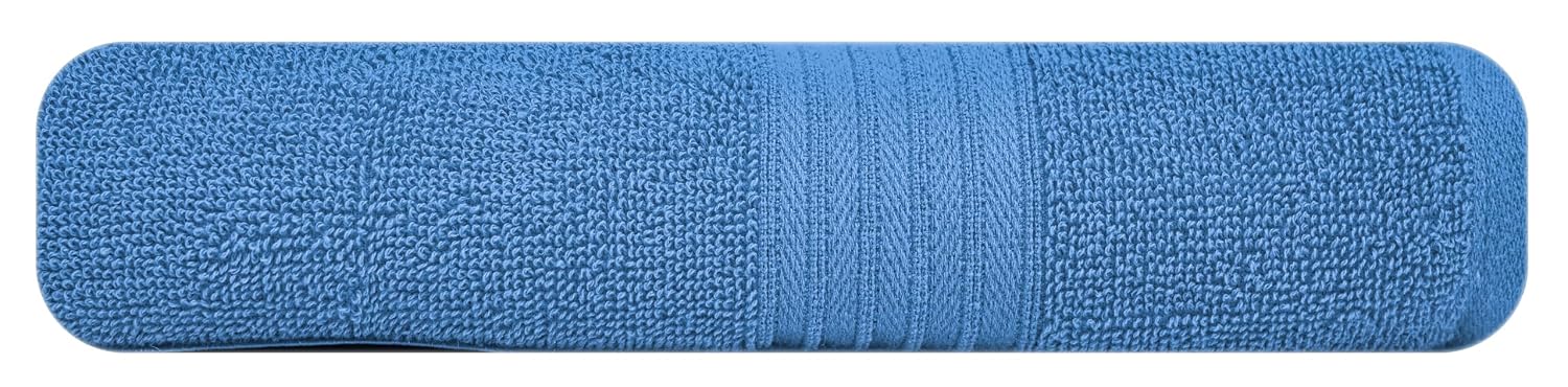 Ojalika Fashion Polycotton Large Size Bath Towel 450 Gsm | Quick Dry, Soft Absorbent Bath Towel (Blue)