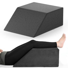 Leg Elevator Pillow, For Pain Relief, Dark Grey, Size - 26 X 20 X 10 Inch | For Leg, Hip & Knee Pain Relief | For Leg Surgery, Varicose Veins, Fracture, Phlebitis, Surgical Recovery