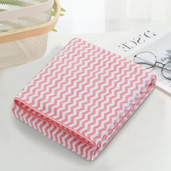 Spread Spain Microfiber Wave Coral Face & Bath Towel 900 Gsm | Quick-Drying & Ultra Absorbent Towel Set For Anniversary & Wedding Gift - Pink (Pack Of 2)