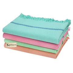 Khillayox Cotton Large Size Bath Towel 1200 Gsm | Super Soft & Super Absorbent Bath Towels - Set Of 4 (Multicolor)