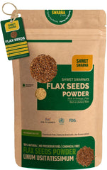 Shwet Swarna Pure Natural Flax Seeds Alsi Herbal Ayurvedic Health Supplement Product, 100% Vegetarian, Natural & Chemical Free | 400gm 0.8lbs