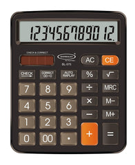Bambalio BL-575 12 Digits Electronic Calculator With 112 Steps Check And Correct Big Keys, 3 Years Warranty