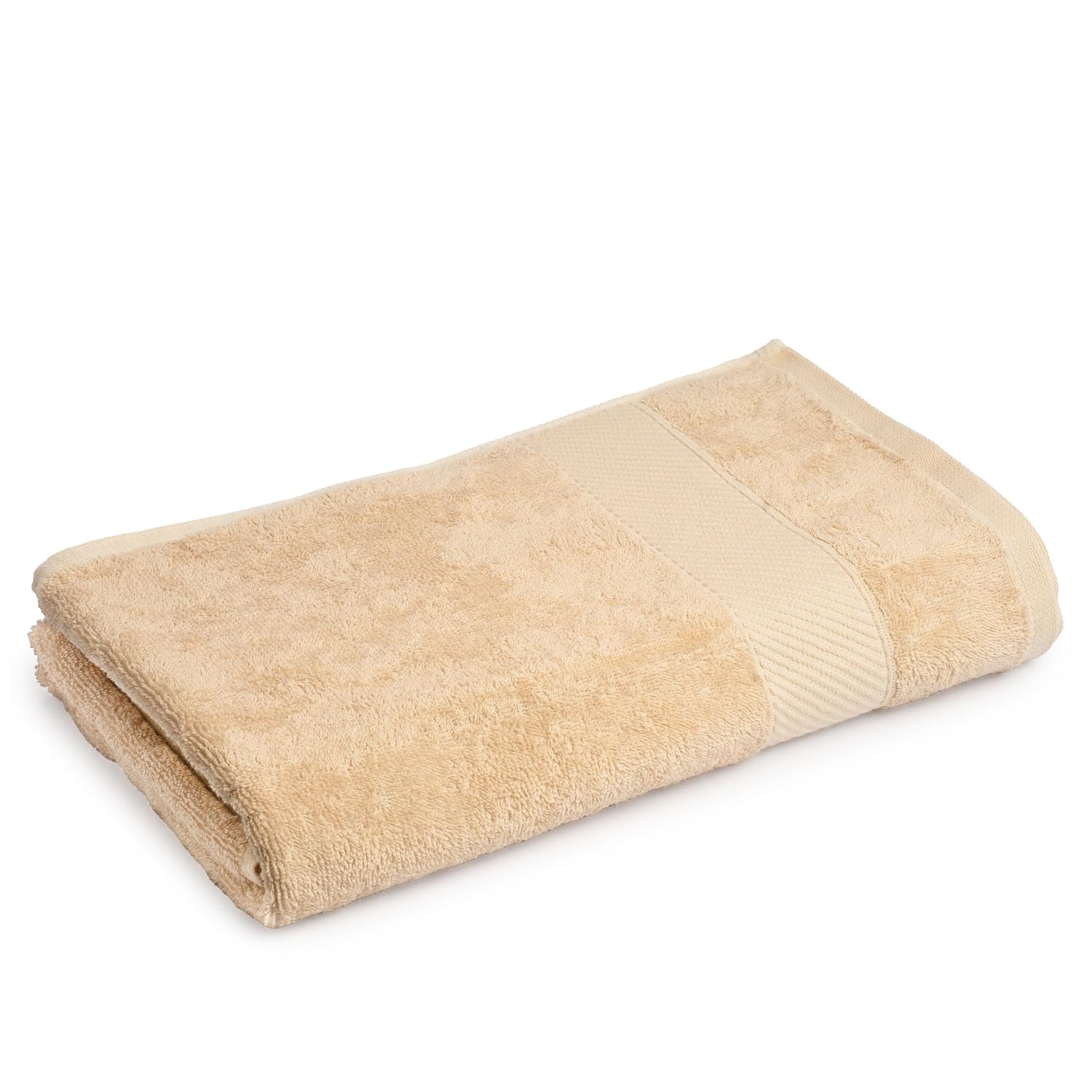 Himeya 100% Bamboo Cotton Bath Towels 1350 Gsm | Bath Towel For Men & Women - Leather Brown, Sand Stone & Ocean Blue (3 Piece)