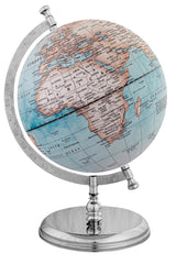 Prime Single Joint Globe, Dia 25 Cm (10 Inch) Height 33 Cm (13.2 Inch) With Metal Arc & Base | Educational & Decorative Globe, Pack of 1