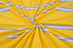 Bedsheets For King Size Bed With 2 Pillow Covers - 108 X 108 Inches, Striped Yellow & Grey | Perfect For Home Decor & Gifts | 144 Thread Count