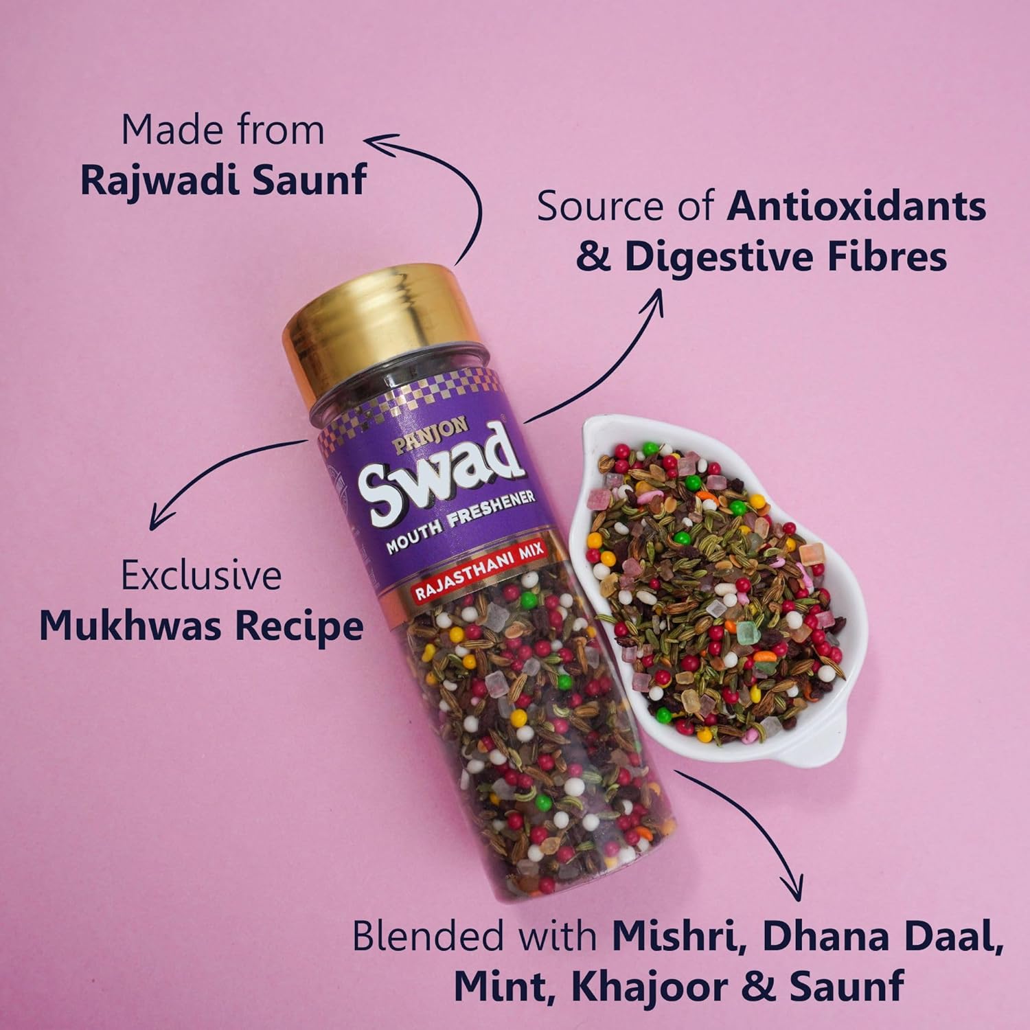 Panjon Swad Rajasthani Mix & Maharaja Mix 450gm, 2 Bottles