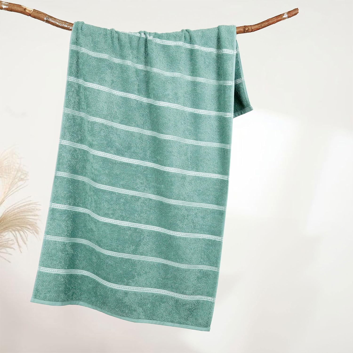 Mytrident Bath Towel Urban Comfort 450 Gsm | 100% Cotton Bath Towel (Shell Green)