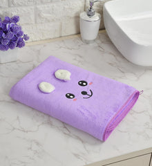 Hovent Microfiber Baby Bath Towel 400 Gsm | Large Size Super Absorbent Quality Baby Bath Towel (Lavender)