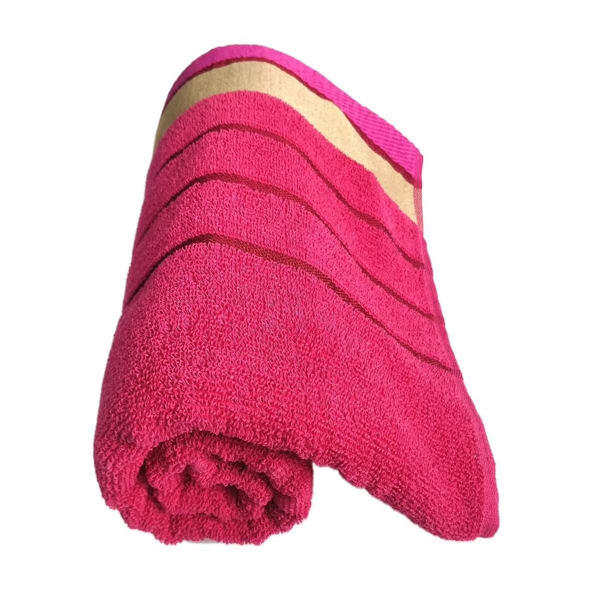 Pyaro Large Size Cotton Bath Towel 450 Gsm | Ultra Absorbent, Quick Drying & Super Soft Bathing Towel (Pink)