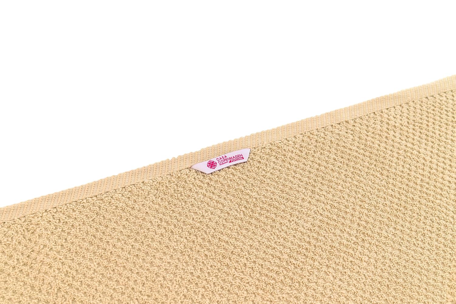 Casa Copenhagen Egyptian Cotton Popcorn 1 Pcs Large Bath Towel 500 Gsm (Beige)