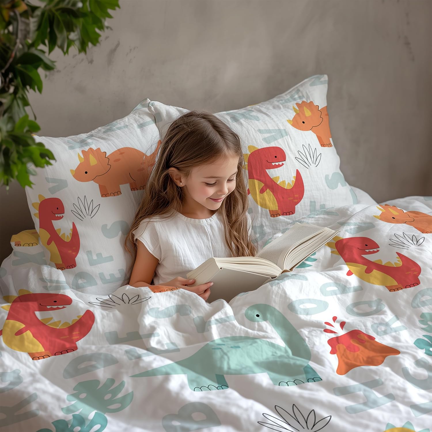 Queen Size Bedsheet With 2 Pillow Covers - 88 X 90 Inches, Orange & Mint | Soft Wrinkle Free & Breathable Bedsheets - Durable & Long Lasting Bedsheet