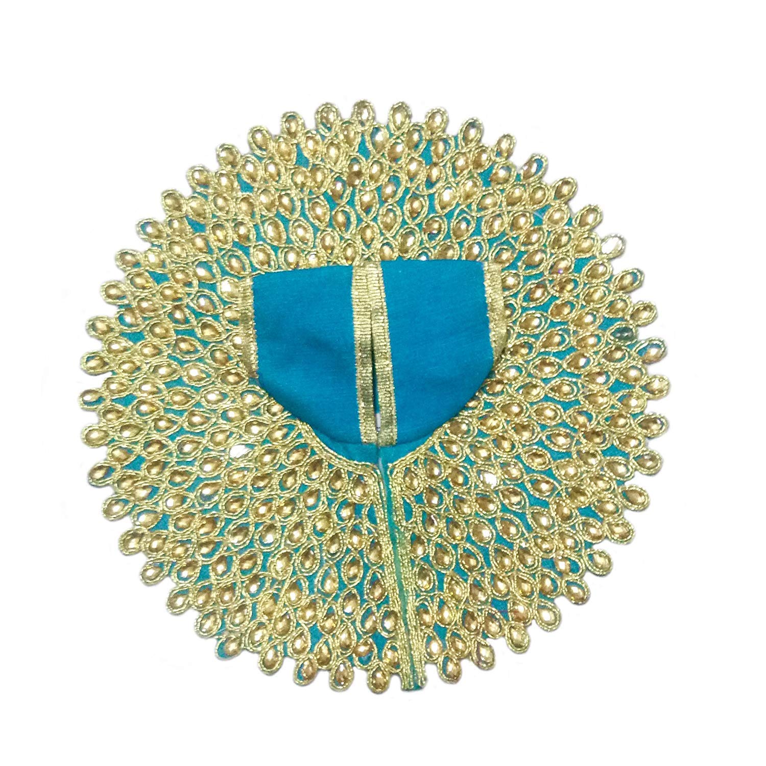 Gold Plated Laddu Gopal Statue, Petal Murti With Dress Combo, Kanha Ji, Brass, Golden Idol - Medium Size, Handmade Idol, Home Decor, Occasion & Festival, Bal Krishna Murti