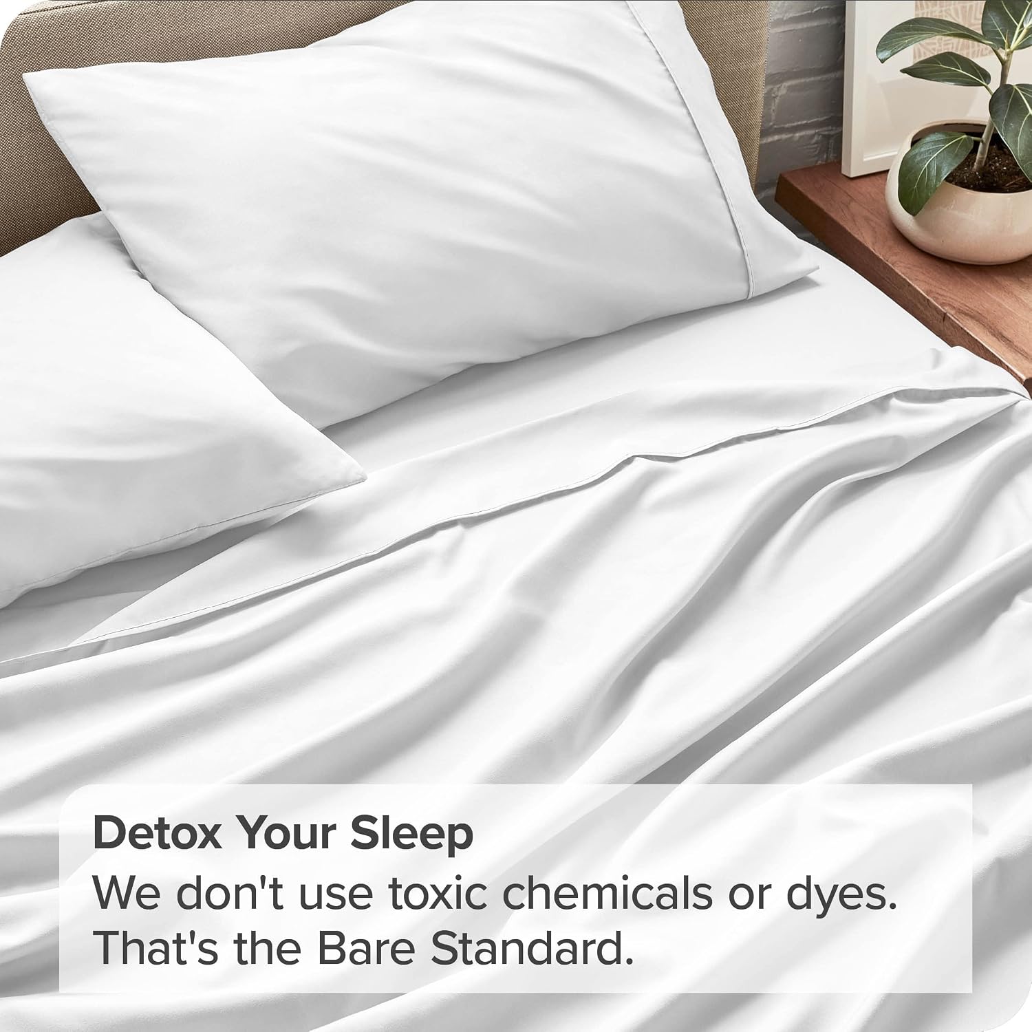 Flat Bedsheets Double Size Egyptian Cotton With 2 Pillow Cover - 81 X 96 Inches, White | Softness & Comfort | Ideal For Luxury Home, Hotels & Resorts