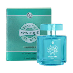 JD International Mystique Unlimited Perfume For Men & Women - 100ml, 3.4 Fl.oz. | French Secret | Long Lasting Fragrance