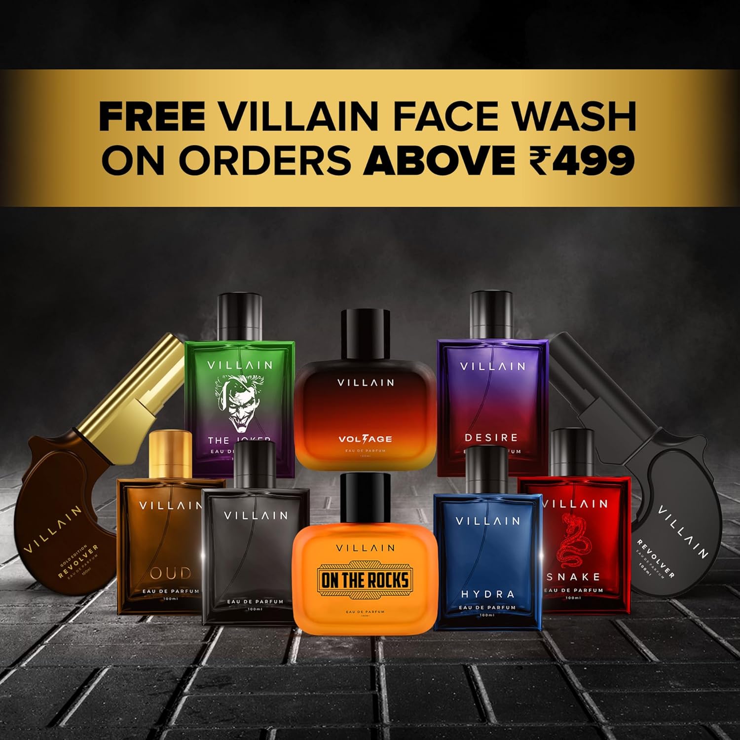 Villain Desire Eau De Parfum 100ml 3.4 Fl.oz. Strong Premium Perfume | Men Fragrance | Perfect Gift