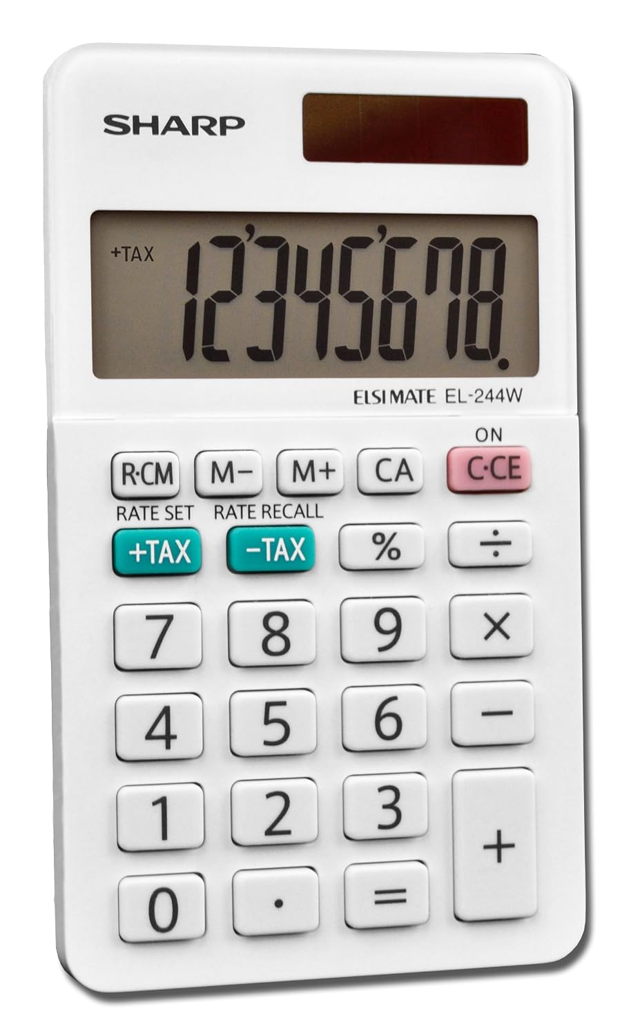 Sharp EL-244WB Business Calculator, White | Large LCD displays Crisp