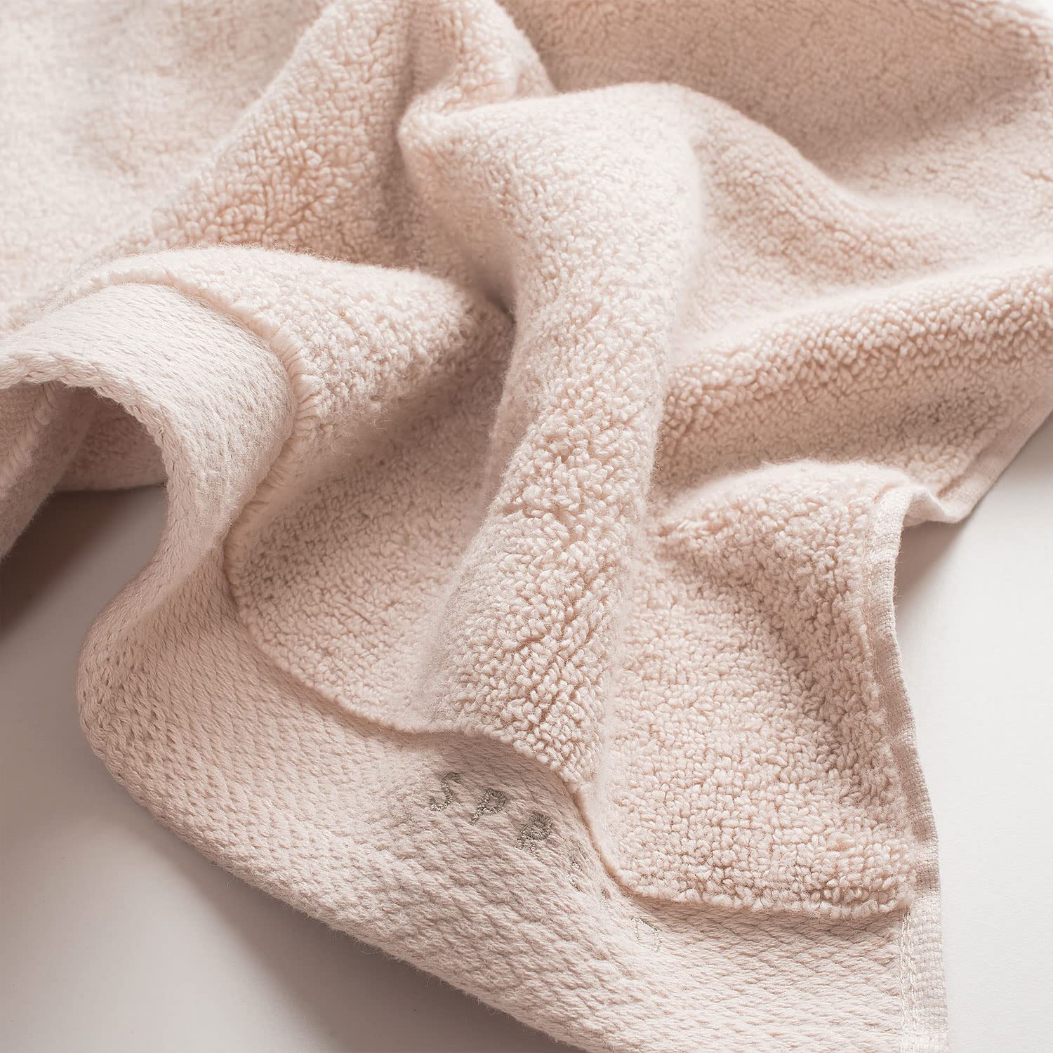 Spread Spain Resort Luxurious Cotton Towels 720 Gsm | Bath, Hand & Washcloth Towels Sets Of 3 Super Softness & Absorbent (Ash Rose)