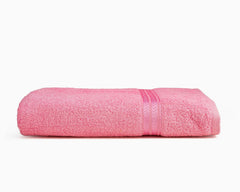 Comforic 100% Cotton Bath Towels 500 Gsm | Large Size Bath Towel For Men & Women Quick Dry, Super Soft & Absorbent Gym Towel, Travel Towel (Baby Pink)