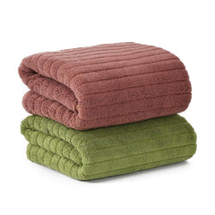 Urbanleaf Stripe Microfiber Hand Towels 170 Gsm | Gym & Workout Towels Pack Of 2 (Multicolor 4)