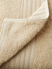Bombay Dyeing Towel 100% Cotton Tulip Bath Turkish Towel 500 Gsm | Super Soft & Ultra Absorbent | Hand Washable & Machine Washable (Beige - Flax)