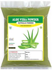 3V Products Aloe Vera Powder, Aloe Barbadensis, Katralai, Kathalai, 100% Pure & Natural Organically Grown Aloe Vera Powder | 100gm 0.2lbs