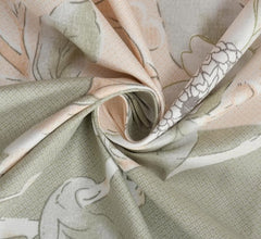 Feel Glace Cotton Bedsheets All Around Elastic Fitted Floral Bedsheets Queen Size - 78 X 60 Inches, Grey & Yellow | Super Soft Fitted Bedsheet For Double Bed
