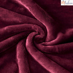 Full Body Pillow, Long Sleeping, For Side Sleeping Hugging, Cuddling, Maroon - 54 X 18 Inches | For Relaxing & Pregnancy Comfort, Velvet Pillow With Removable Cover, Adjustable Pillow