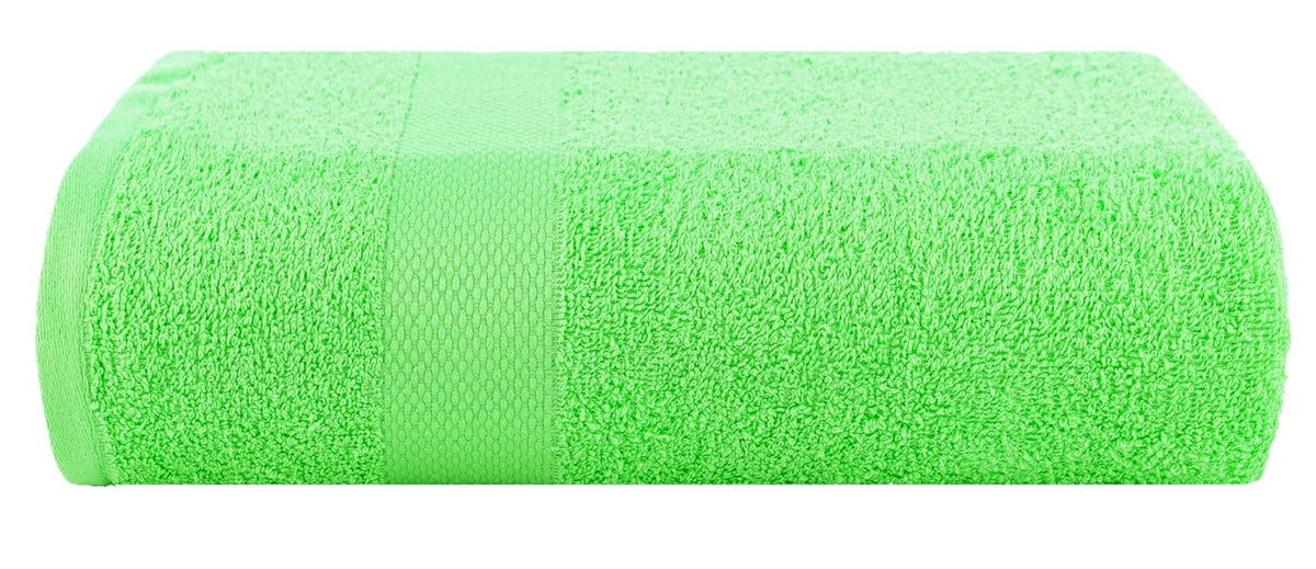 Casa Copenhagen Egyptian Cotton Feather Lite 1 Pcs Large Bath Towel 500 Gsm (Lime Green)