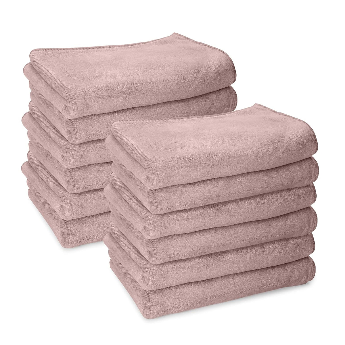 Housse Premium Microfiber Face Towel 1700 Gsm | Korean Beauty Ultra Absorbent, Odour-Free, Quick Dry Face Towel (Pack Of 12) - Beige