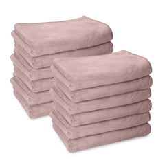 Housse Premium Microfiber Face Towel 1700 Gsm | Korean Beauty Ultra Absorbent, Odour-Free, Quick Dry Face Towel (Pack Of 12) - Beige